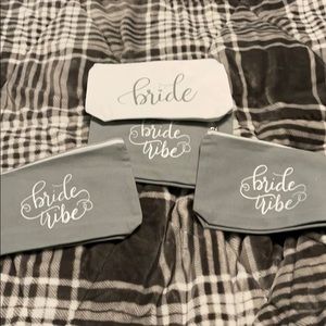 Bride makeup bags